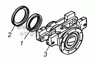 Башмак рессоры с втулками и сальником