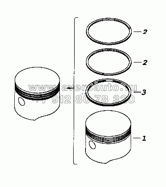 Поршень в сборе