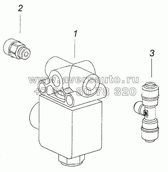 6520-3570010 Электромагнитный клапан с фитингами