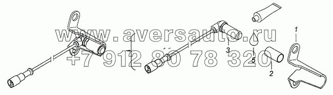 6520-3541110 Датчик скорости с кронштейном