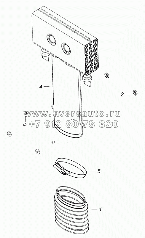 6520-1109400-61 Воздухозаборник с уплотнителем