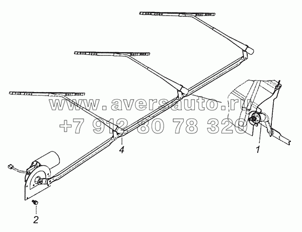 6520-5205001 Установка стеклоочистителя