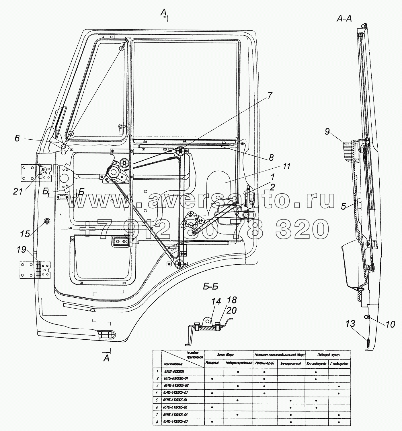 65115-6100005 Установка стекол и арматуры двери