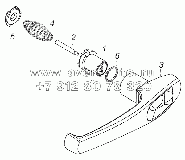 5320-6105150 Ручка двери наружная