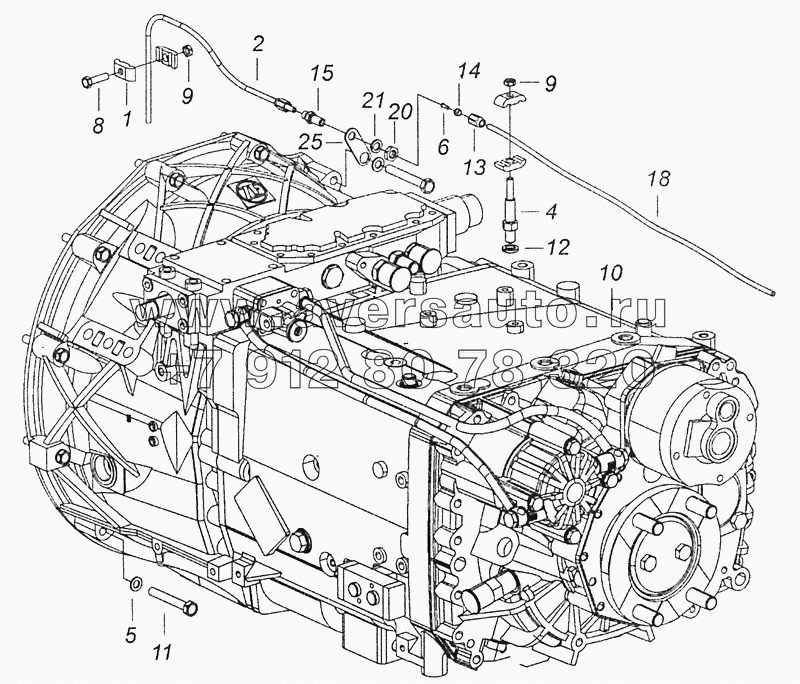 6520-1700005 Установка коробки передач на двигатель