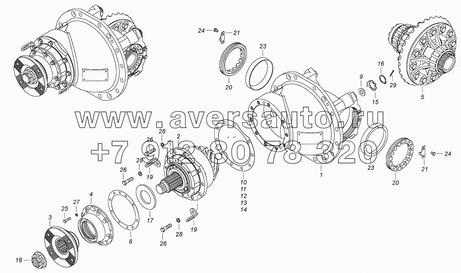 6520-2402011-10 Передача главная заднего моста