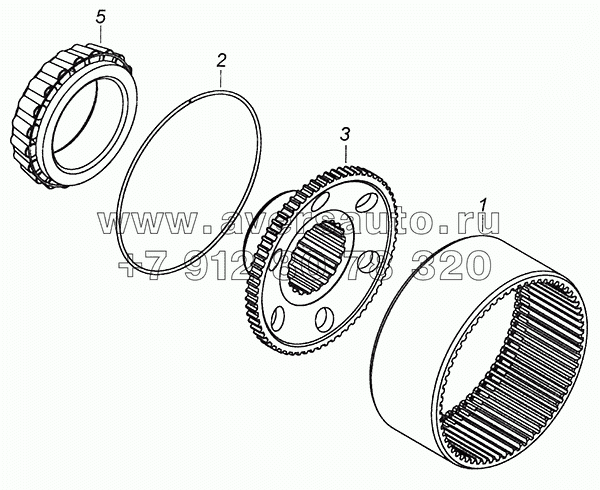 6520-2405061 Шестерня ведомая колесной передачи