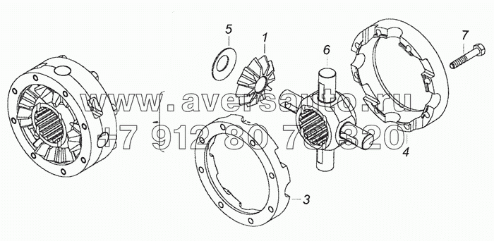 6520-2506010 Межосевой дифференциал среднего моста