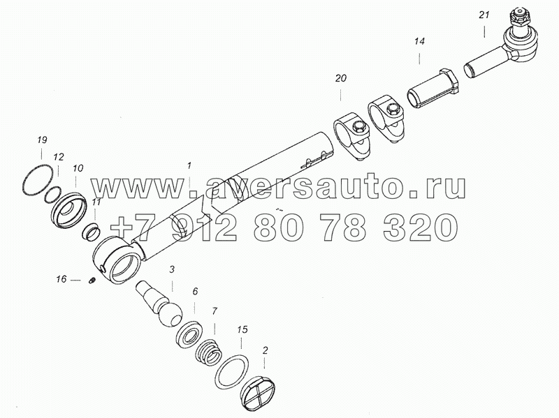 6520-3414010-40 Тяга сошки с наконечниками