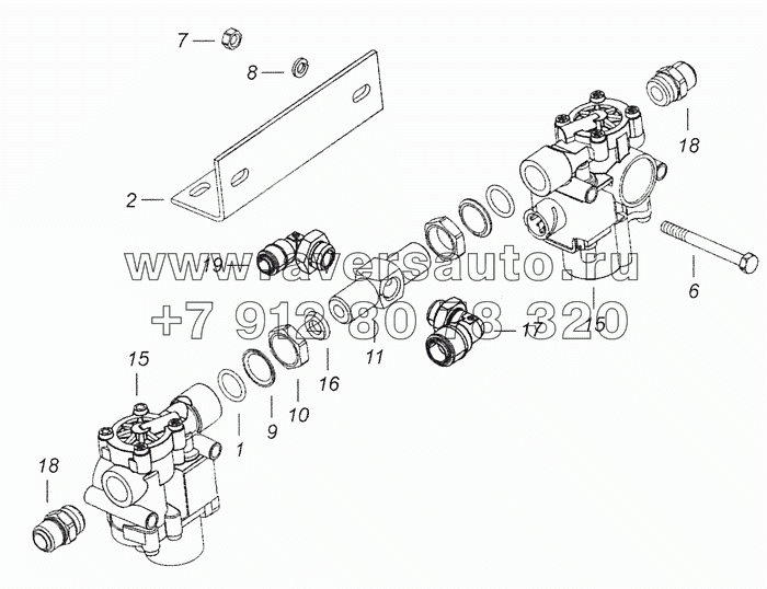 5460-3542005 Блок модуляторов АБС