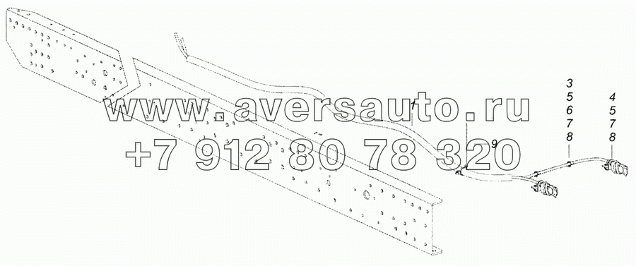 6520-3506003 Установка жгута управления тормозами прицепа