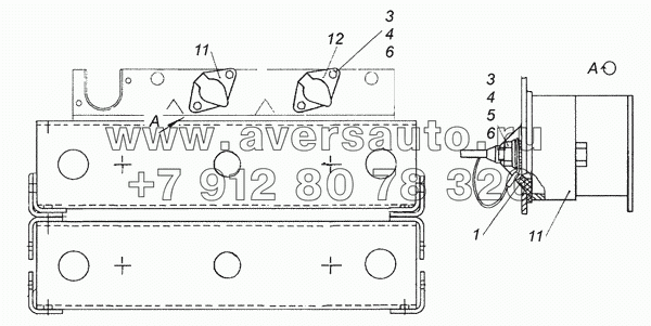 6520-3723003-34 Установка розеток прицепа