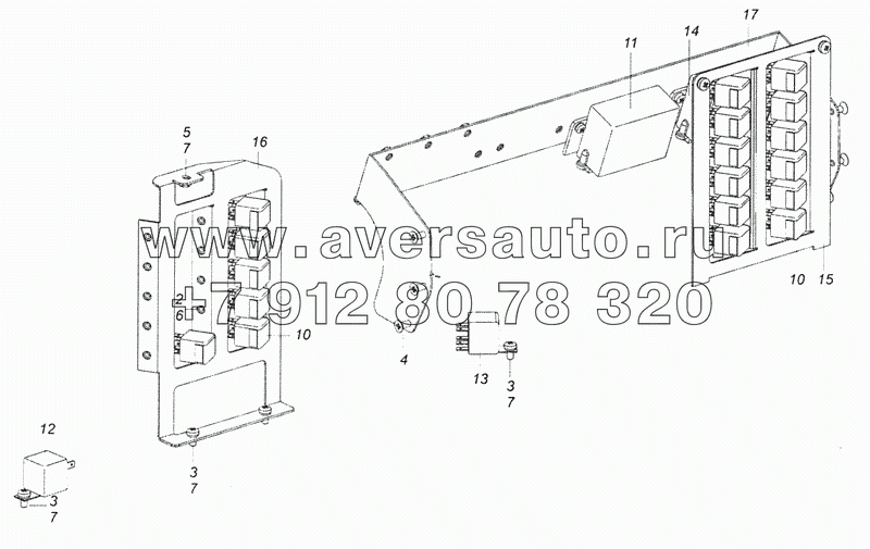 4308-3747001-50 Установка реле