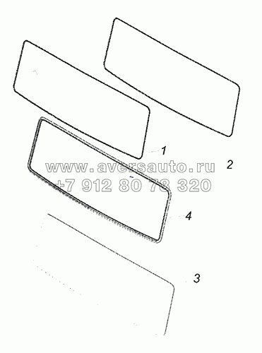 65115-5206005 Установка ветровых стекол