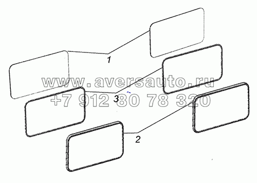65115-5603005 Установка стекол окна задка