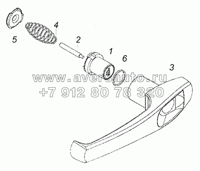 5320-6105150 Ручка двери наружная