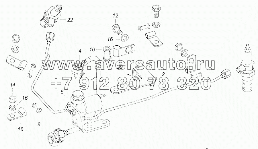 740.70-1022800 Установка магнитного клапана и штифтовых факельных свечей