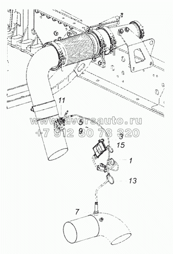 6520-1208020-10 Установка датчиков и форсунки