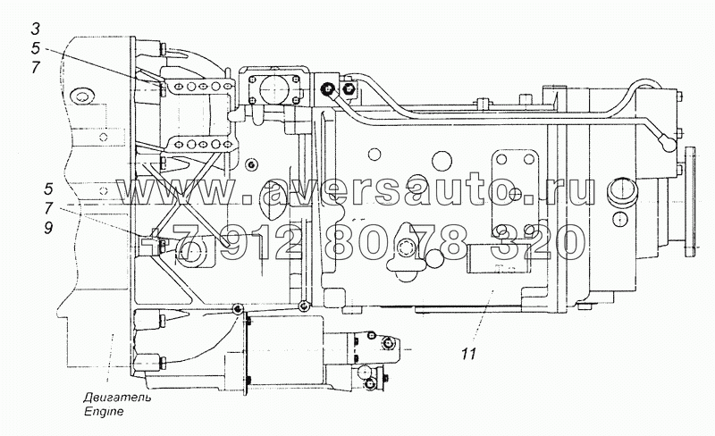 65201-1700005-40 Установка коробки передач