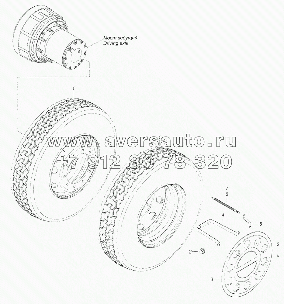 6520-3101703-60 Установка сдвоенных стальных колес с шумопоглащающими колпаками