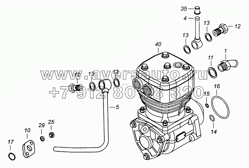 7406.3509003-13 Установка компрессора