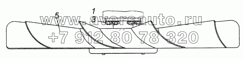 Установка вентилятора с муфтой привода