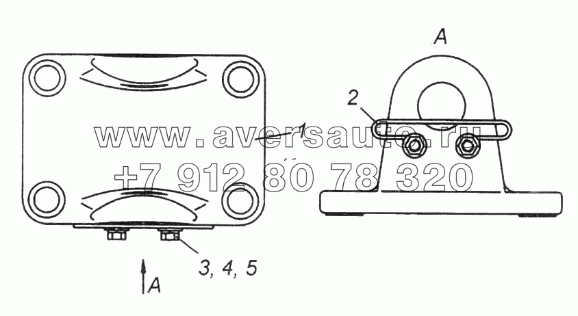 Вилка буксирная с пружиной