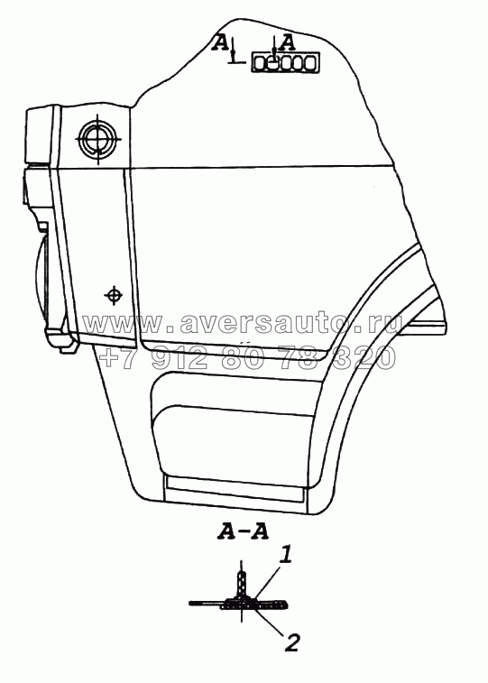 Установка бокового знака