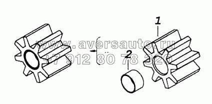 Шестерня ведомая масляного насоса