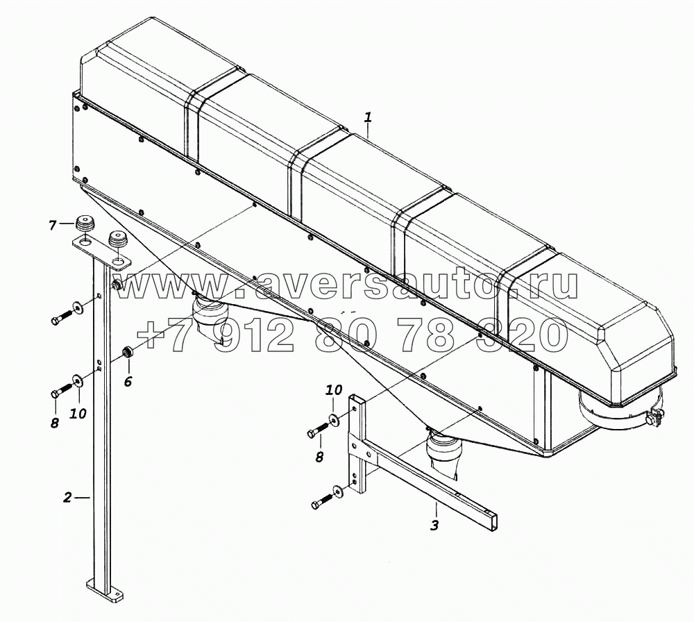 Воздухоочиститель с кронштейном