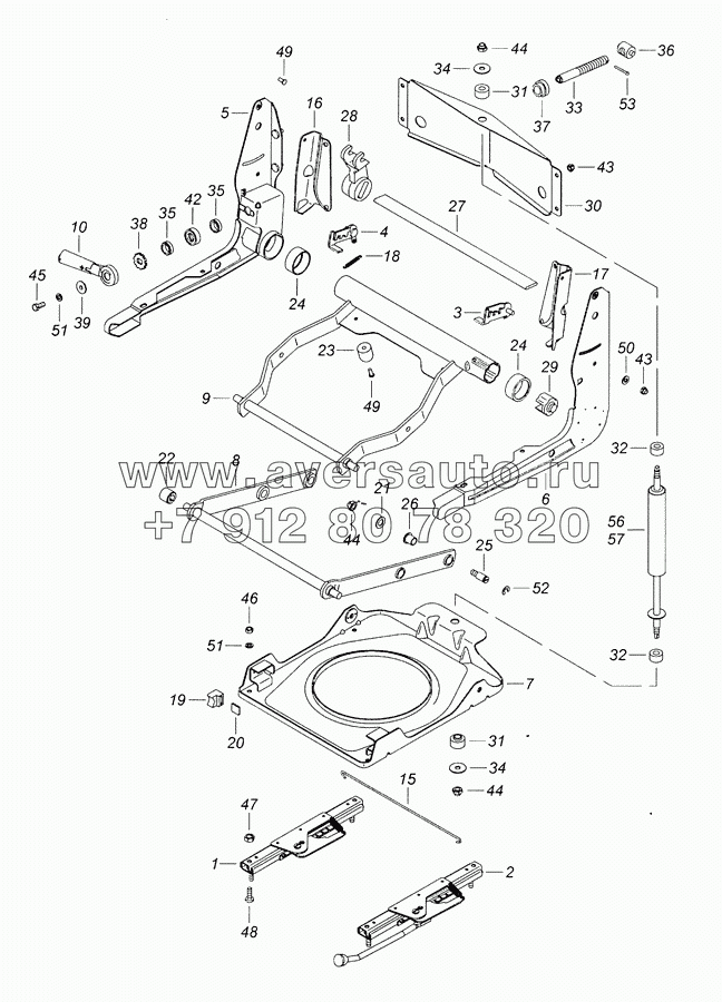 5320-6804010 Механизм подрессоривания сиденья водителя