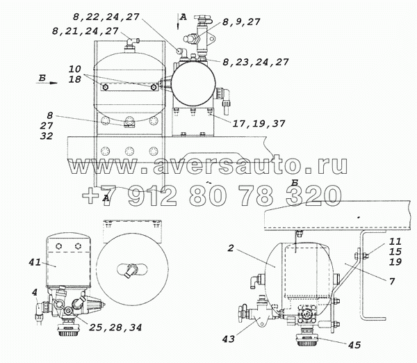 6522-3500011-96 Установка осушителя