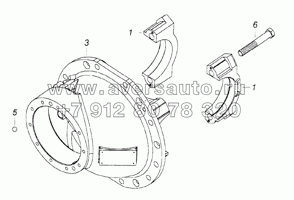 Картер редуктора заднего моста