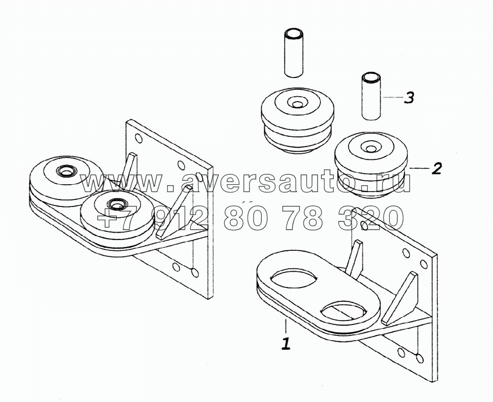 Кронштейн задней опоры левый