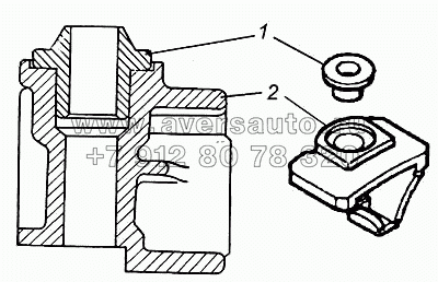 Башмак задней опоры силового агрегата в сборе