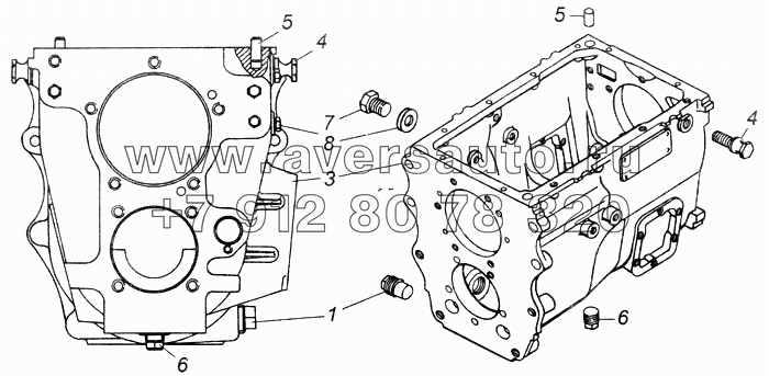 Картер коробки передач в сборе