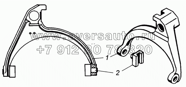 Вилка переключения 4-ой и 5-ой передачи в сборе