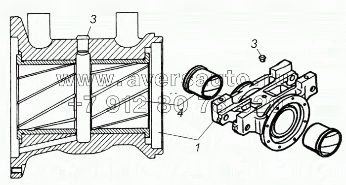 Башмак рессоры с втулками в сборе