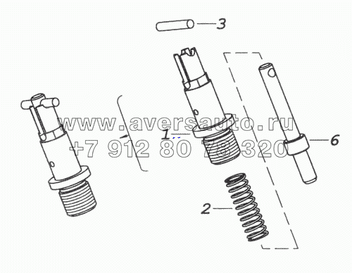 740.1005440-10 Фиксатор маховика в сборе
