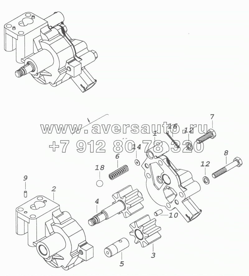 740.11-1011014 Насос масляный