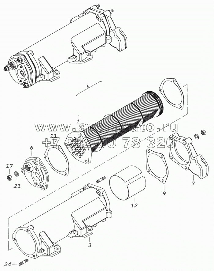 740.20-1013200-10 Теплообменник масляный