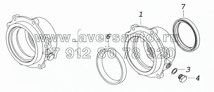154.1701201 Крышка заднего подшипника вторичного вала