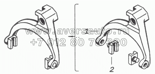 14.1702031 Вилка переключения 4-ой и 5-ой передач