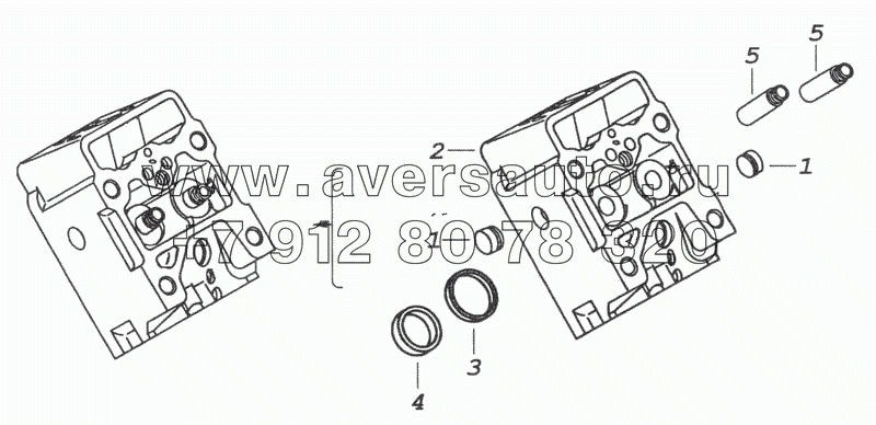 7406.1003014 Головка цилиндра с втулками