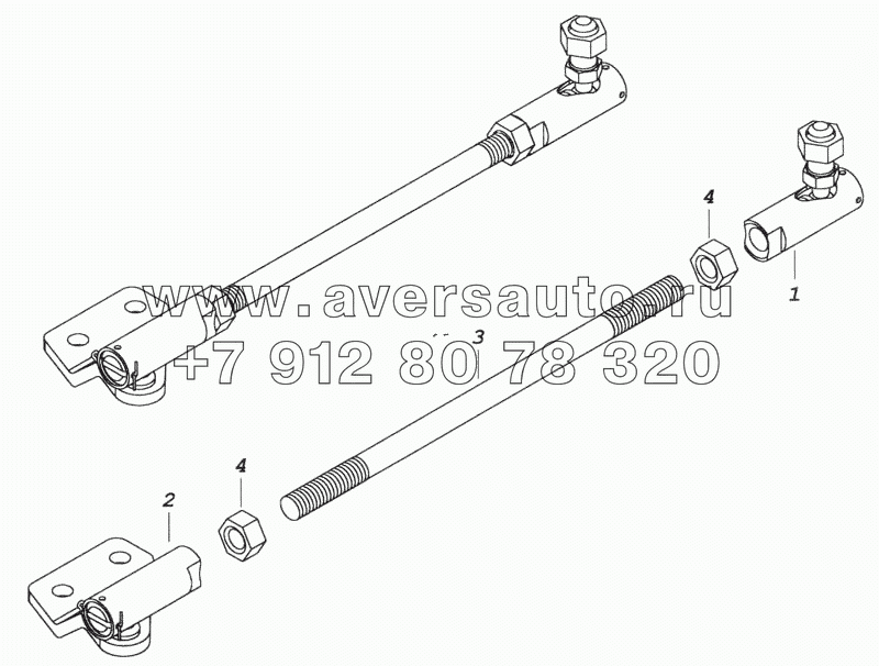 7482.1108050 Тяга привода управления регулятором