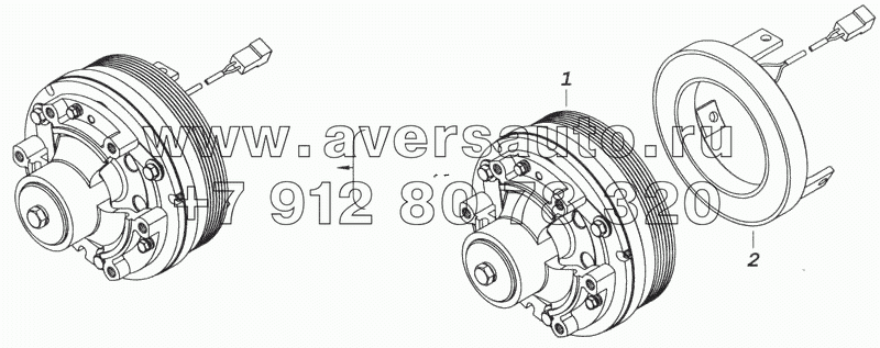 740.30-1317500 Муфта электромагнитная привода вентилятора