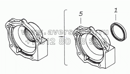 141.1701201 Крышка заднего подшипника вторичного вала