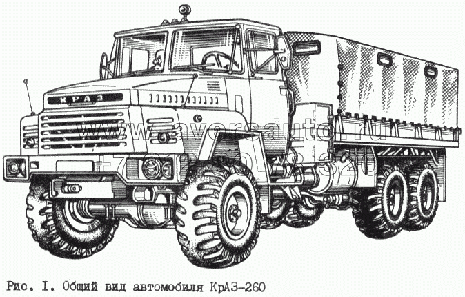 Общий вид автомобиля КрАЗ-260
