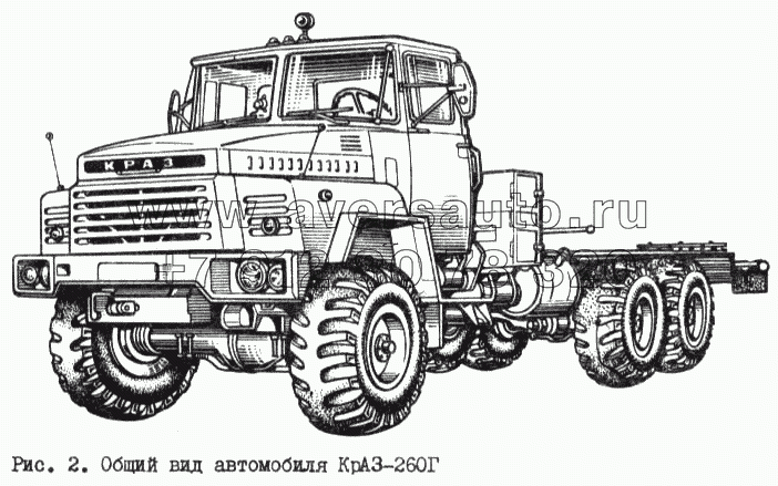 Общий вид автомобиля КрАЗ-260Г