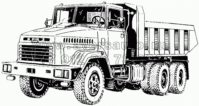 Общий вид автомобиля КрАЗ-65032 (650321)